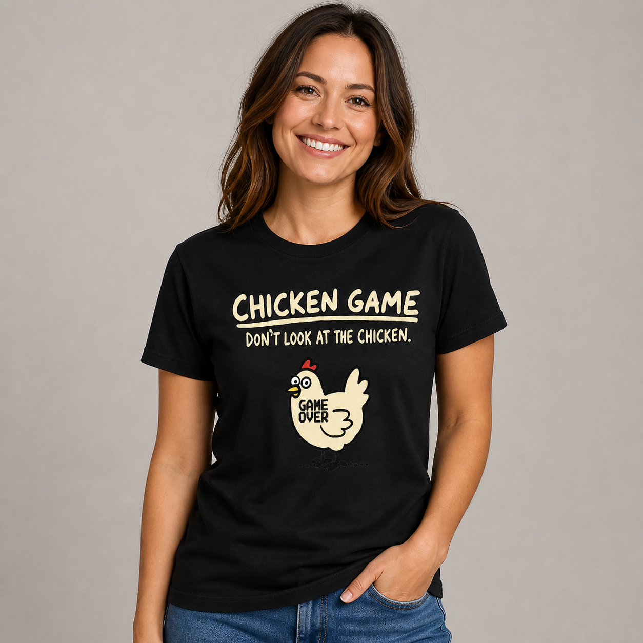 Chicken Game Funny T-Shirt