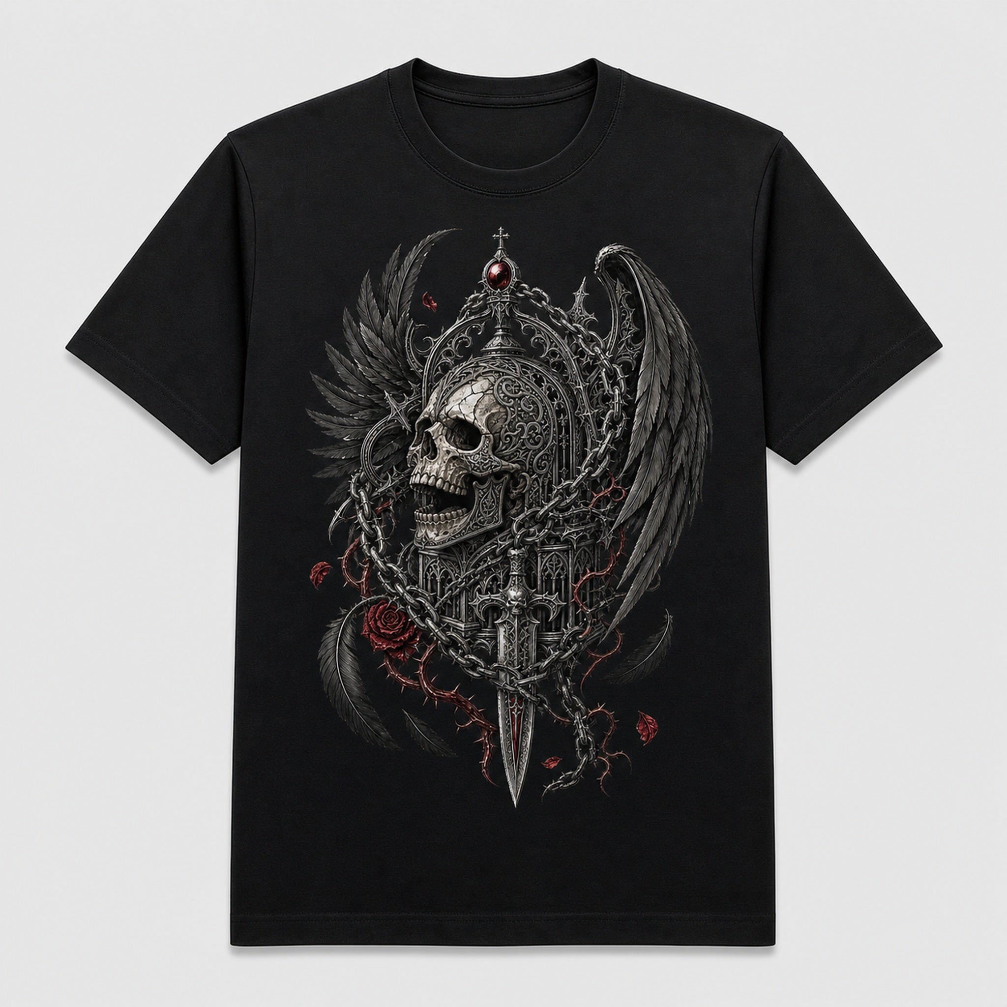 Crowned Reliquary Gothic T-Shirt