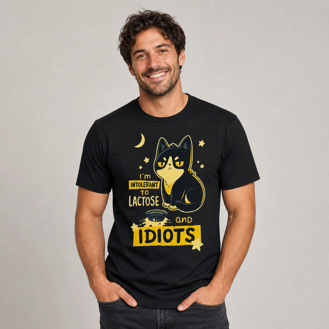 Lactose Intolerant Cat T-Shirt