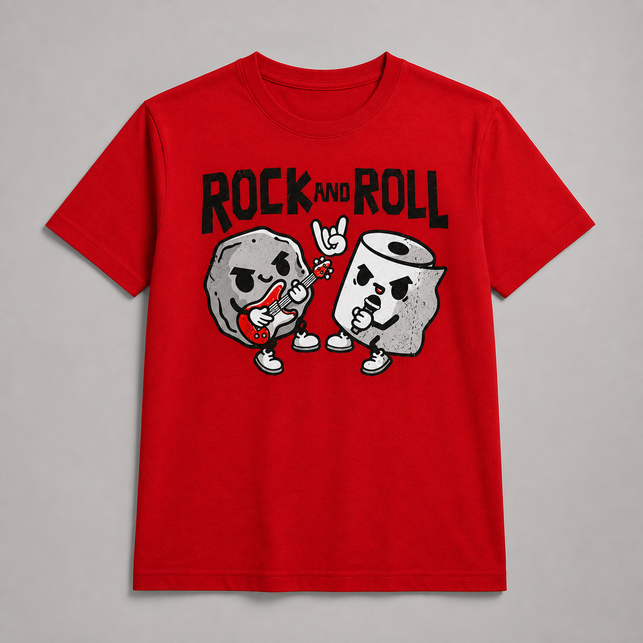 Rock and Roll Funny Red T-Shirt