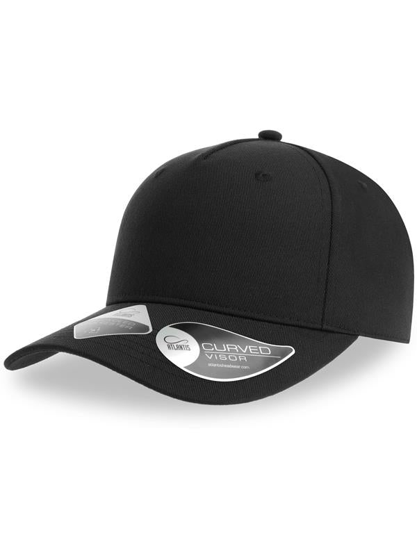 ACFIJC Black recycled 5 panel cap