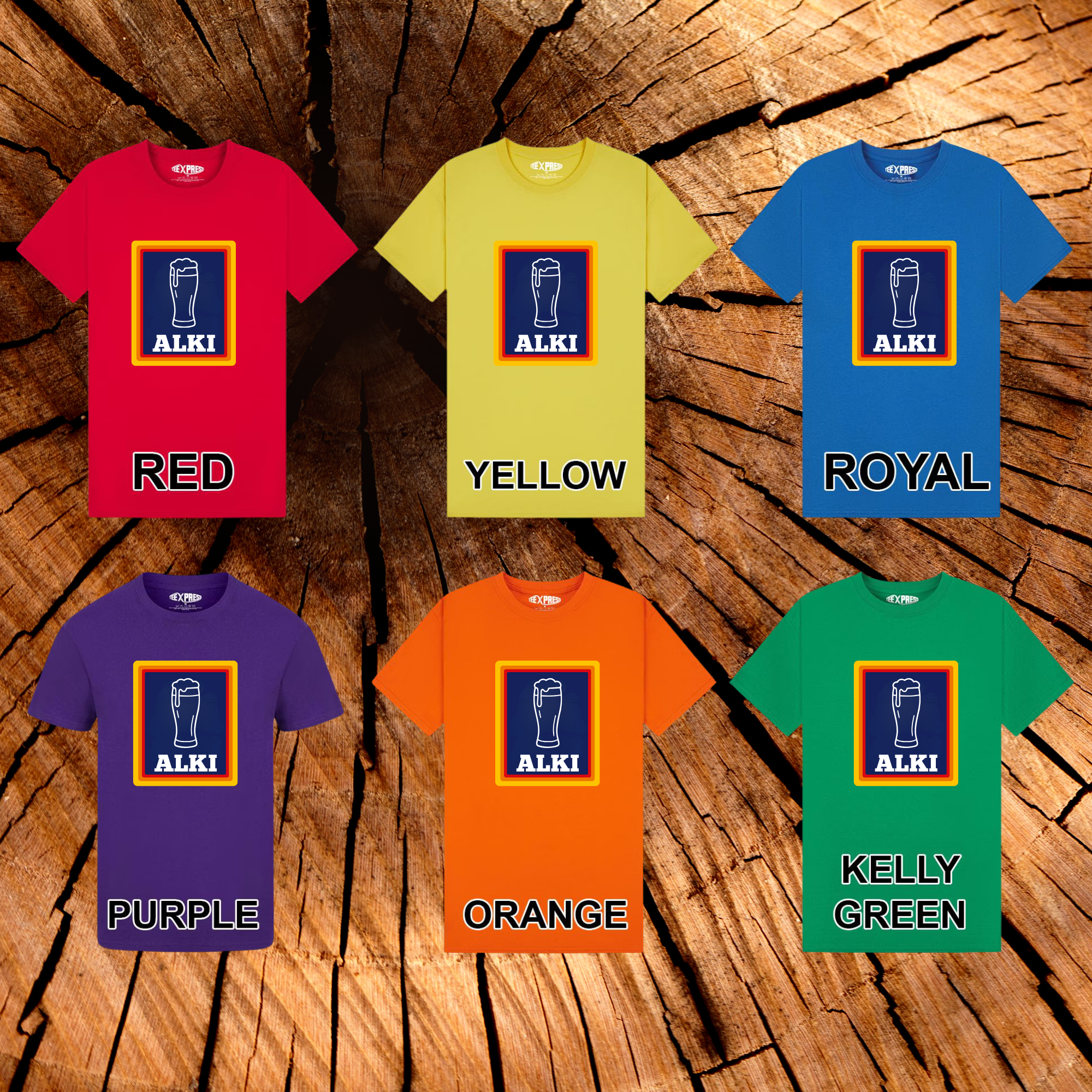 Funny ALKI Beer Lover T-Shirt – Retro Drinking Humor Tee – Pub, Bar & Party Gift