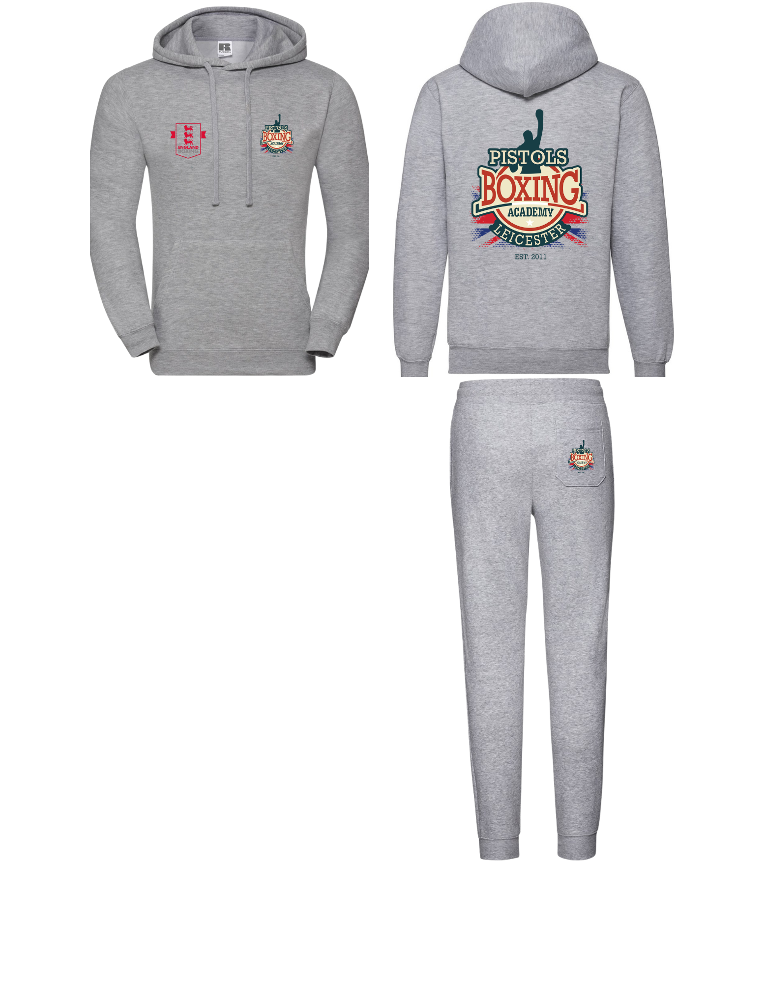 Pistol Boxing Academy Hood / Joggers Combo Set