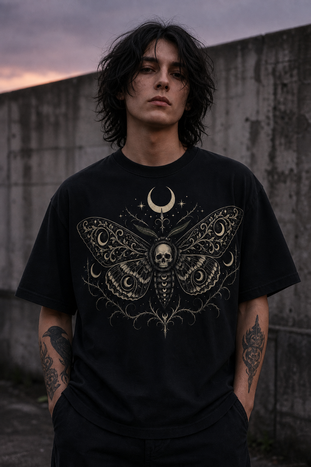 Lunar Moth Gothic T-Shirt