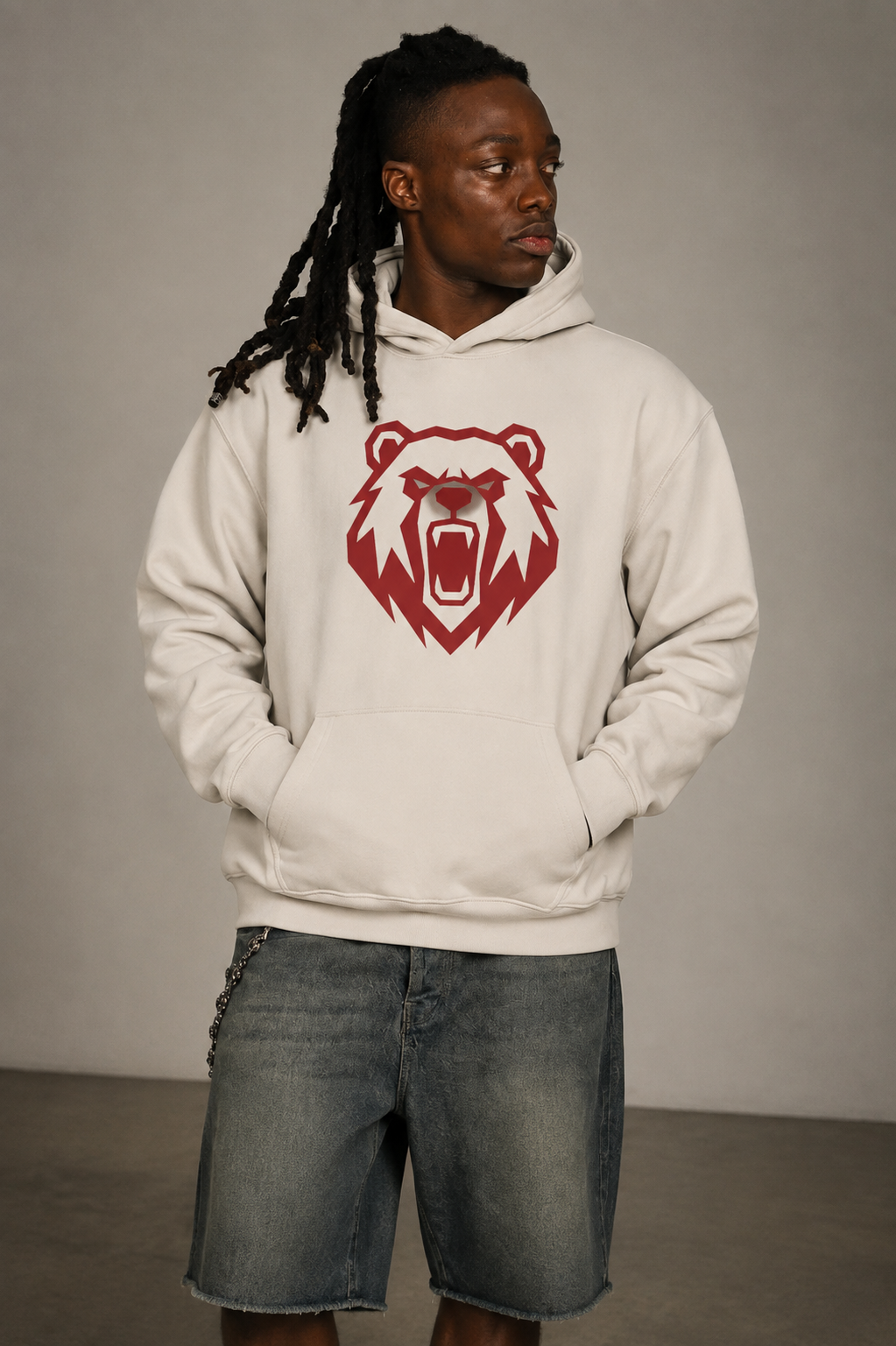BEAR FORCE Premium Heavyweight Box Hood in Ecru