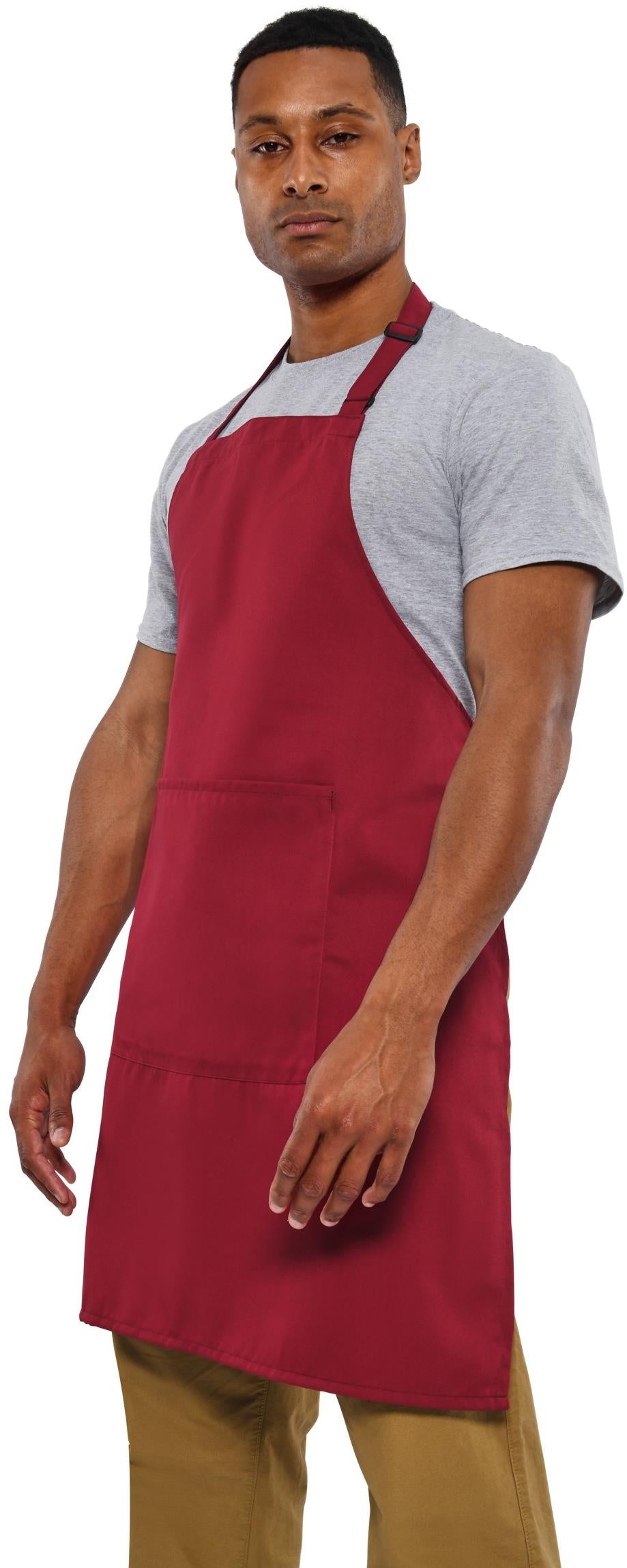 Full Length Recycled Bib Apron With Pocket 200 Adult