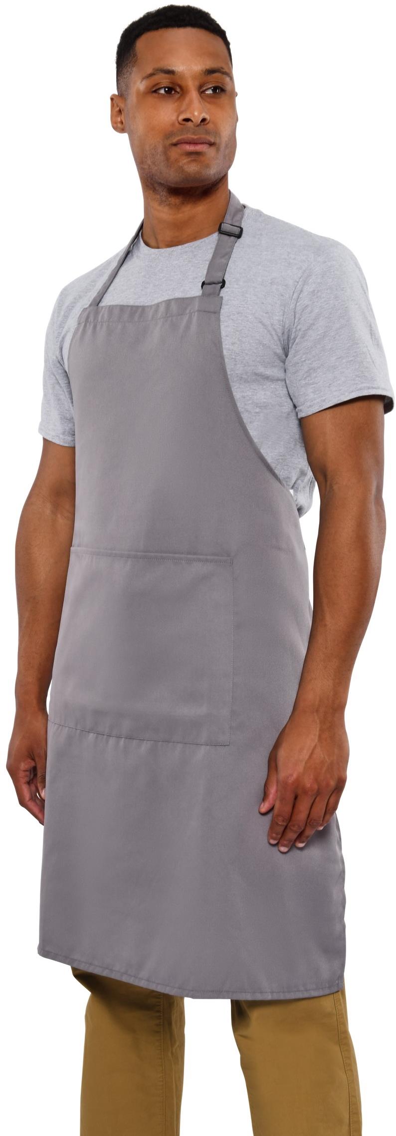 Full Length Recycled Bib Apron With Pocket 200 Adult