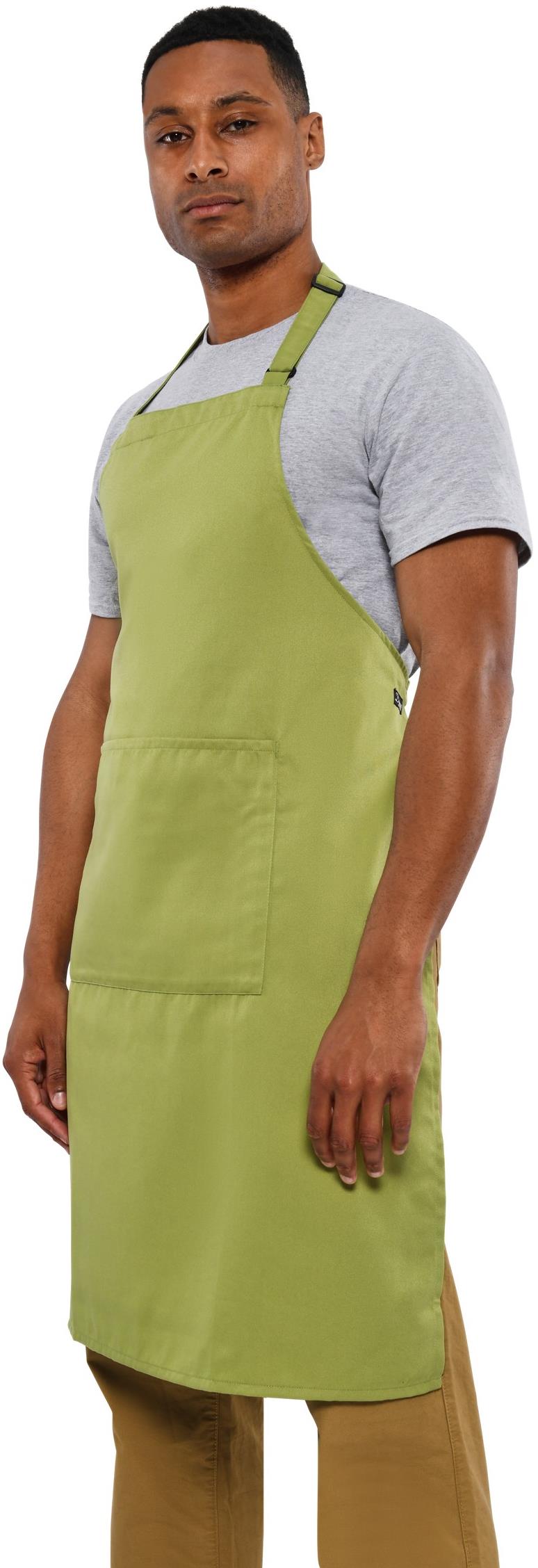 Full Length Recycled Bib Apron With Pocket 200 Adult