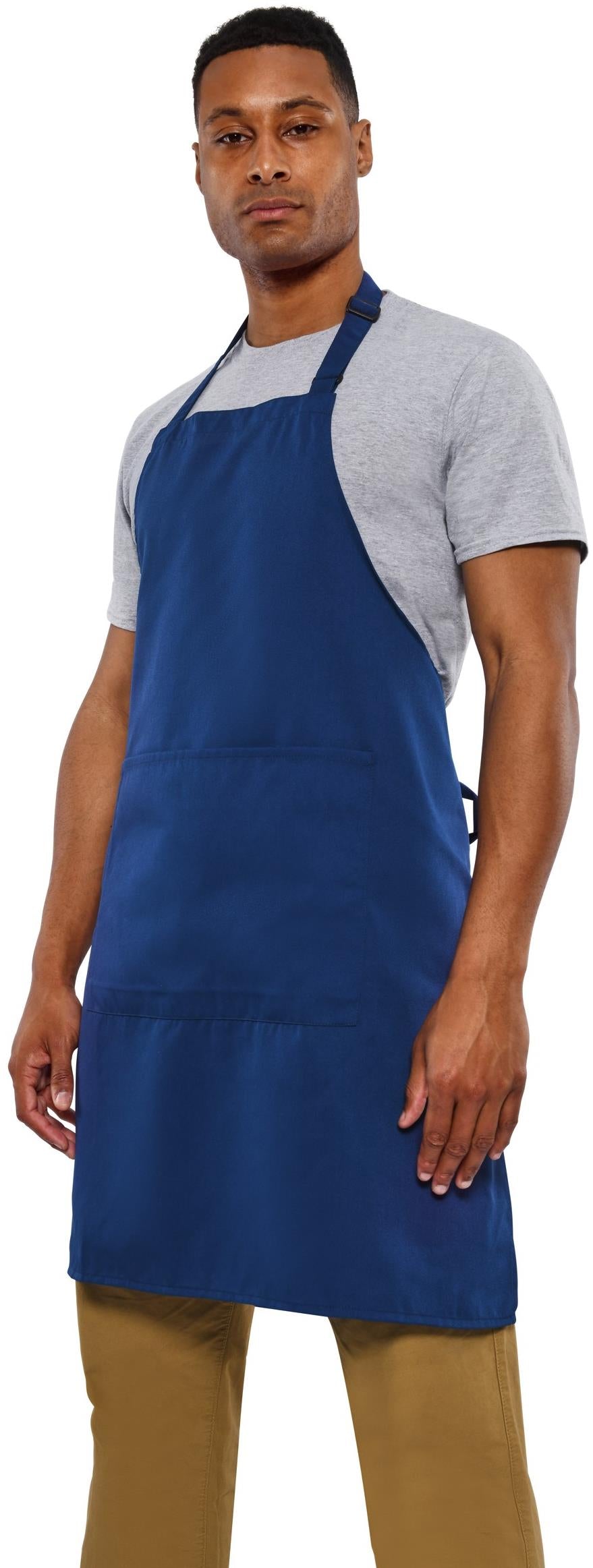 Full Length Recycled Bib Apron With Pocket 200 Adult