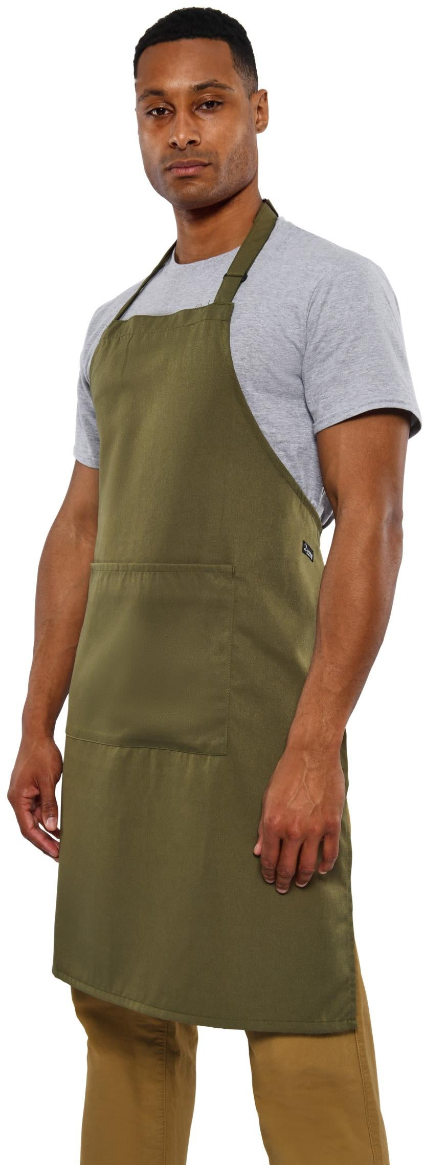 Full Length Recycled Bib Apron With Pocket 200 Adult
