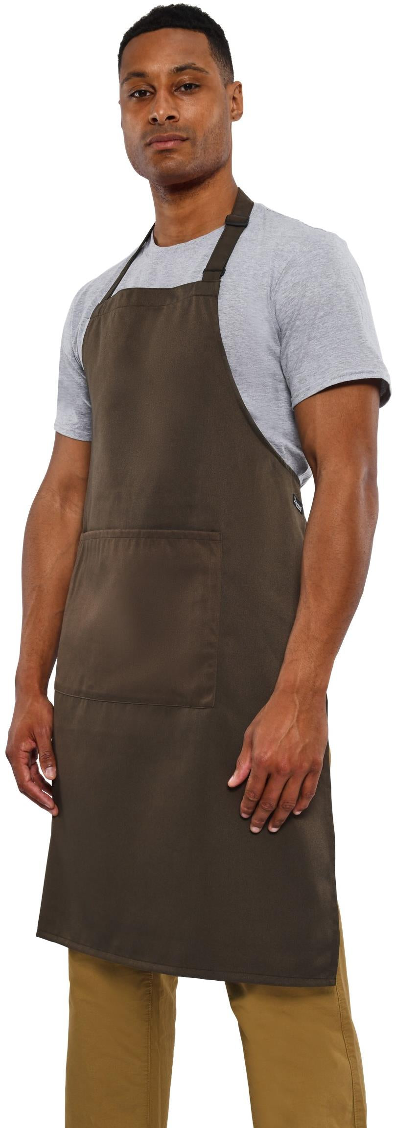 Full Length Recycled Bib Apron With Pocket 200 Adult
