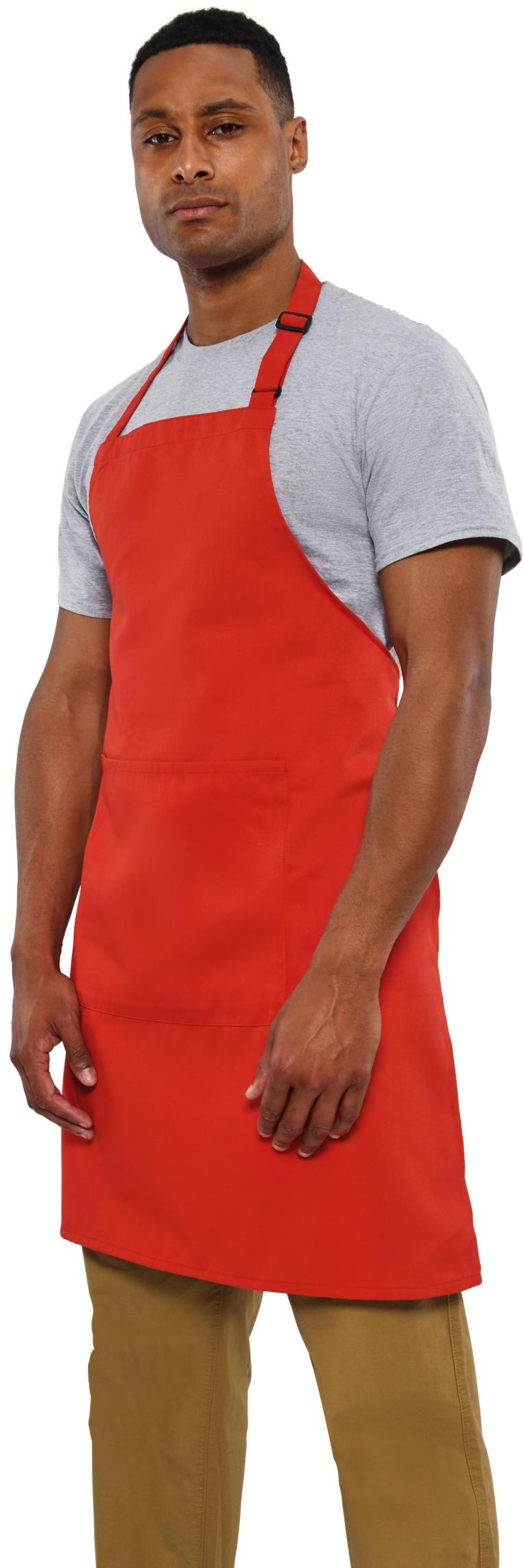 Full Length Recycled Bib Apron With Pocket 200 Adult