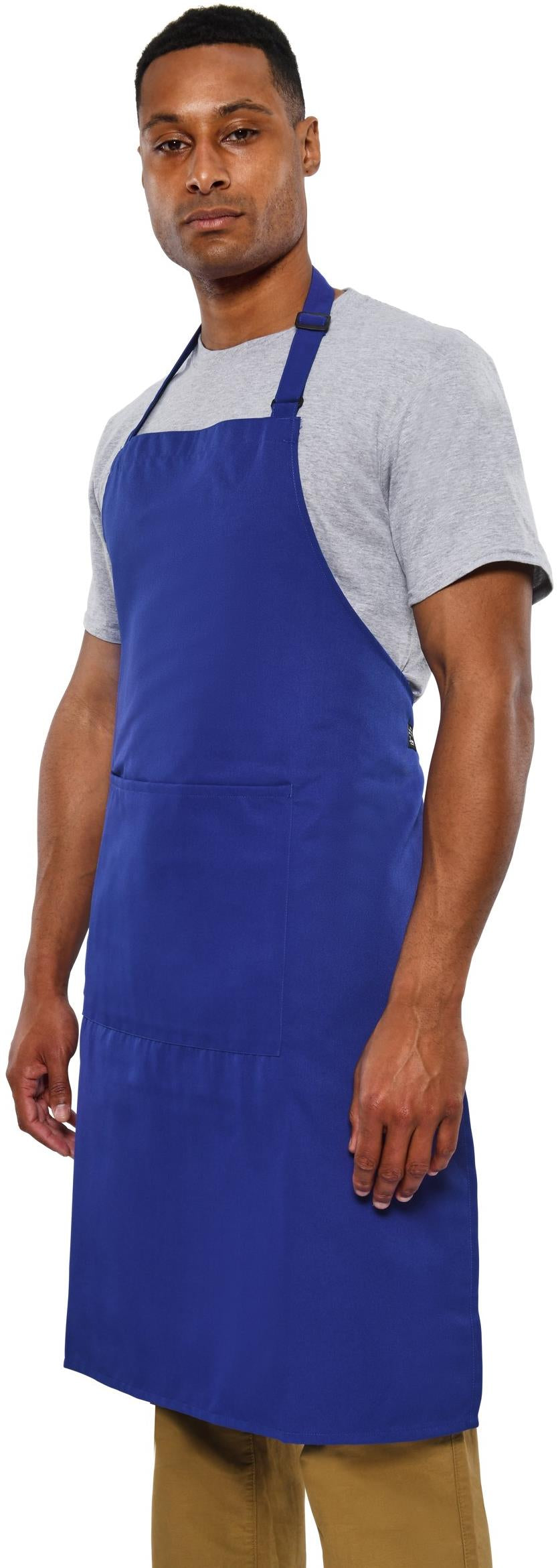 Full Length Recycled Bib Apron With Pocket 200 Adult