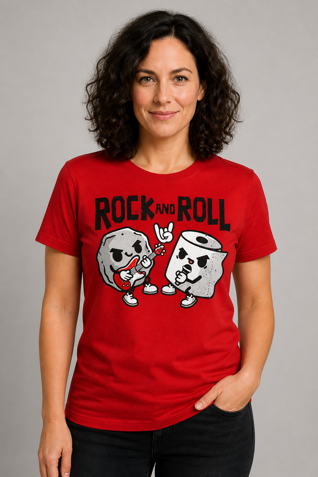 Rock and Roll Funny Red T-Shirt
