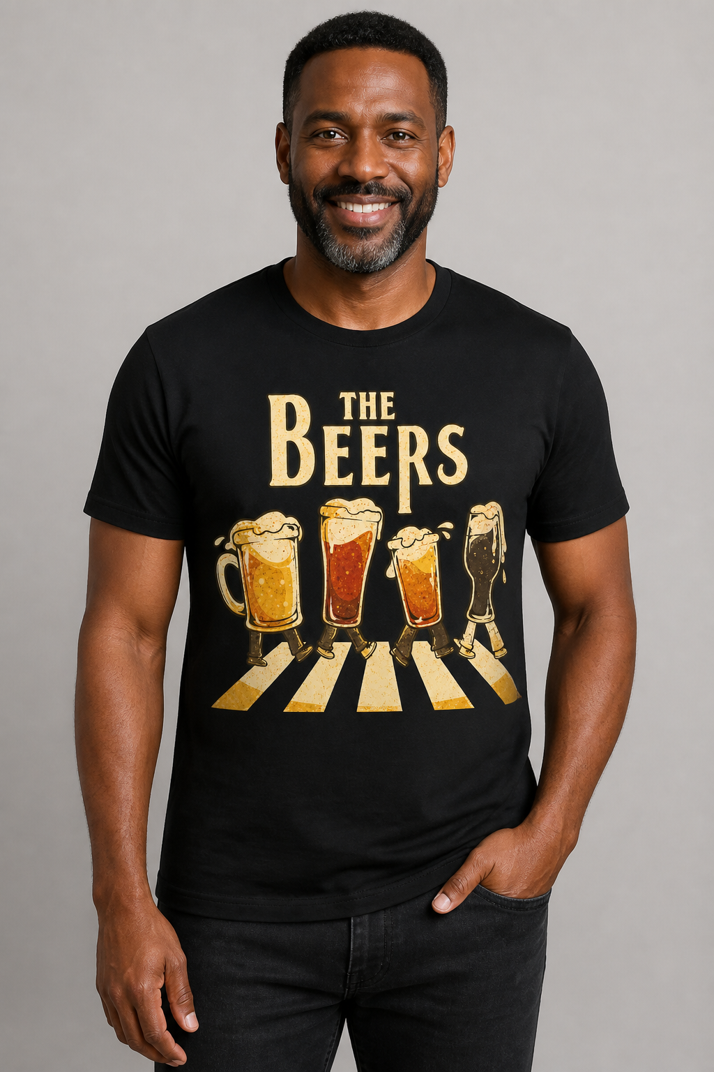 The Beers Funny Black T-Shirt