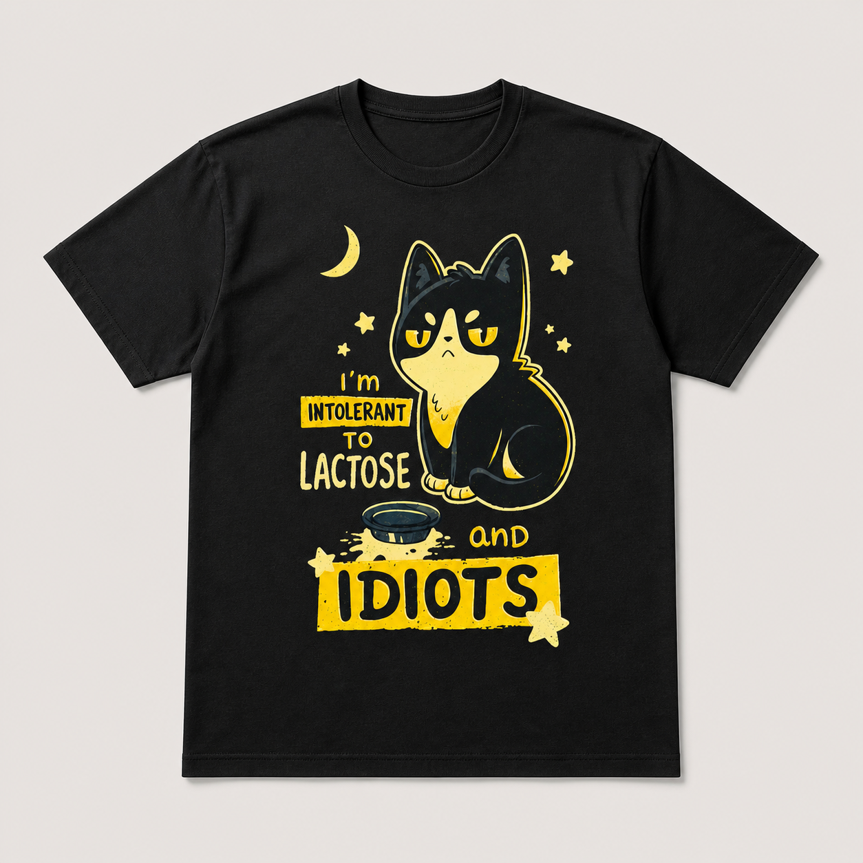 Lactose Intolerant Cat T-Shirt