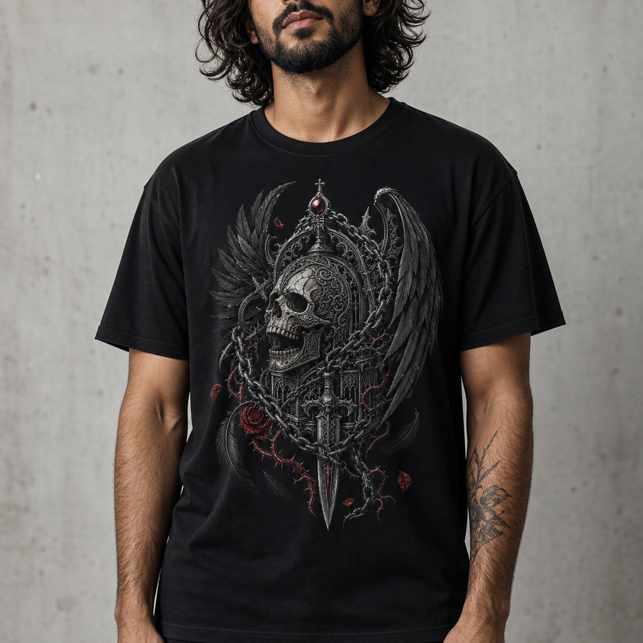 Crowned Reliquary Gothic T-Shirt