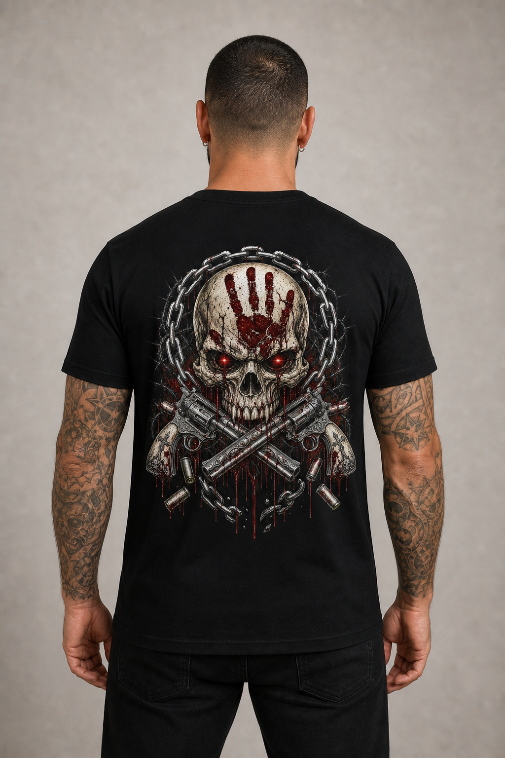 Crimson Gunslinger Gothic T-Shirt
