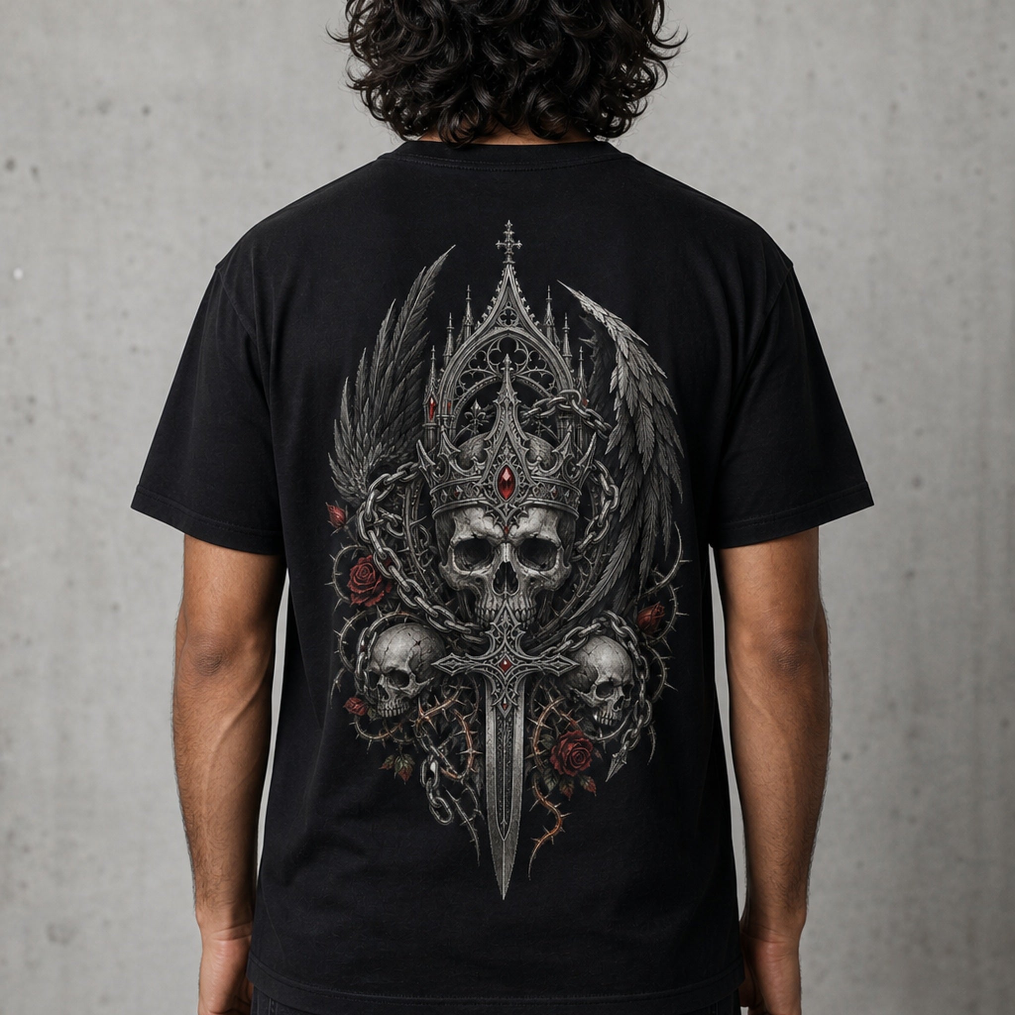 Crowned Reliquary Gothic T-Shirt