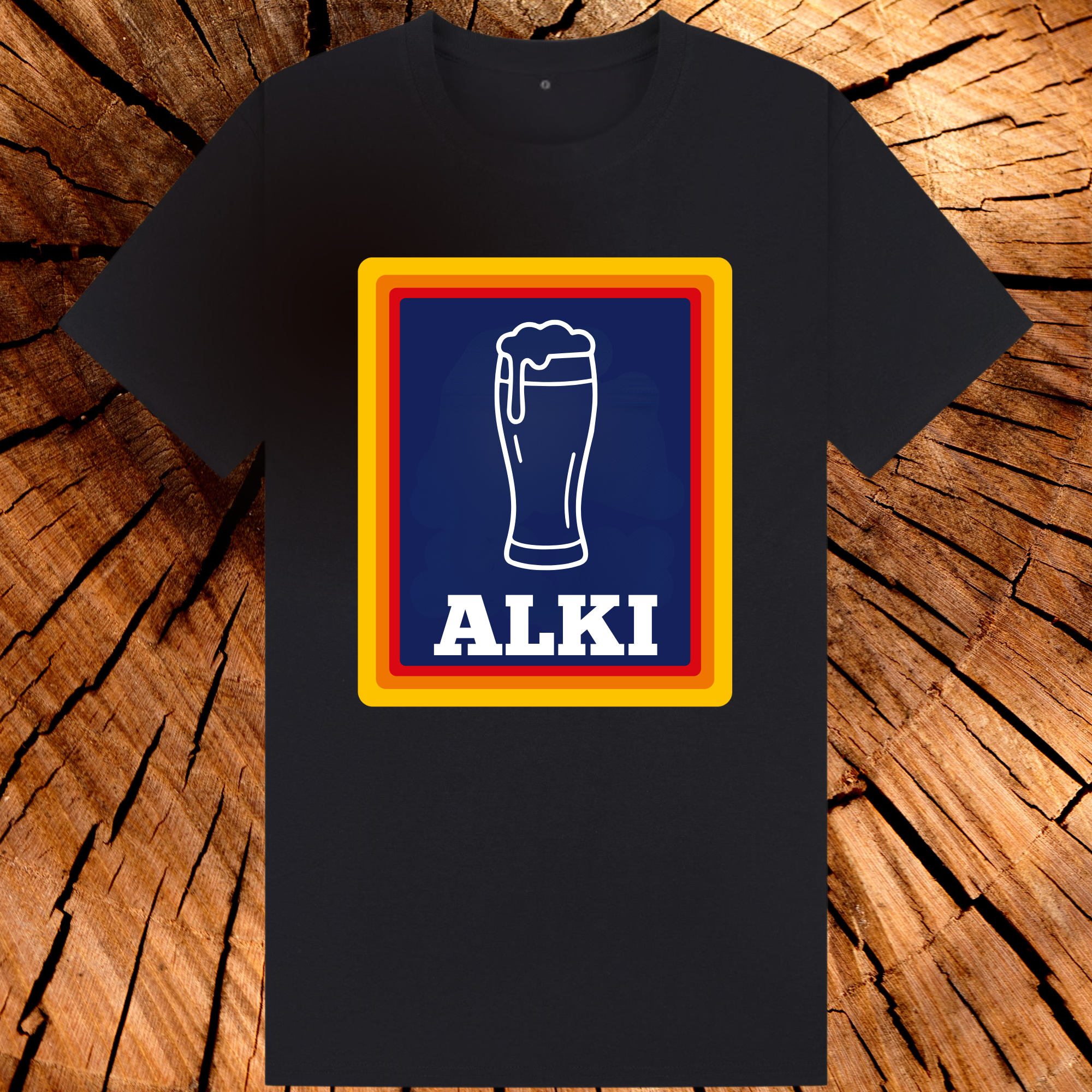 Funny ALKI Beer Lover T-Shirt – Retro Drinking Humor Tee – Pub, Bar & Party Gift