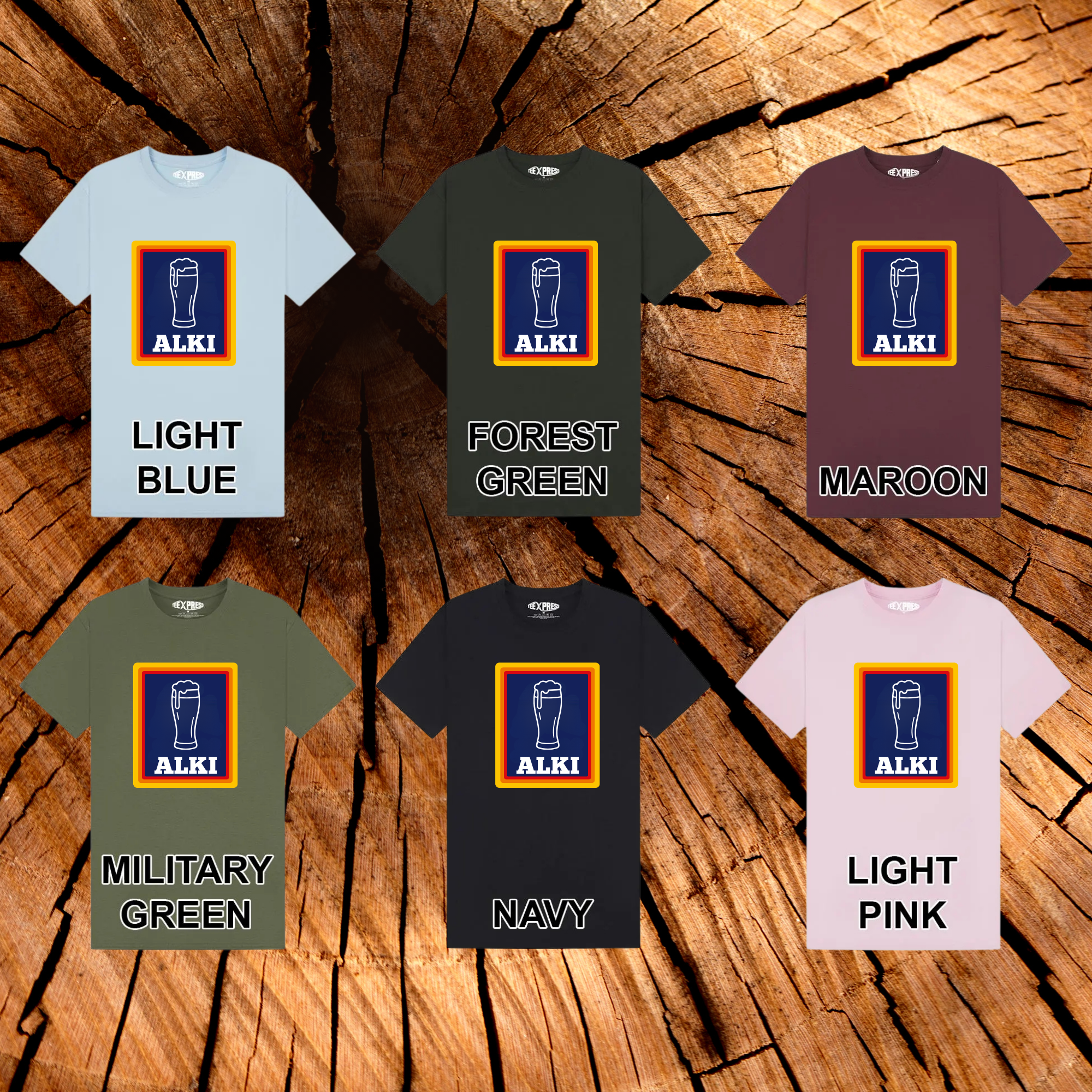 Funny ALKI Beer Lover T-Shirt – Retro Drinking Humor Tee – Pub, Bar & Party Gift