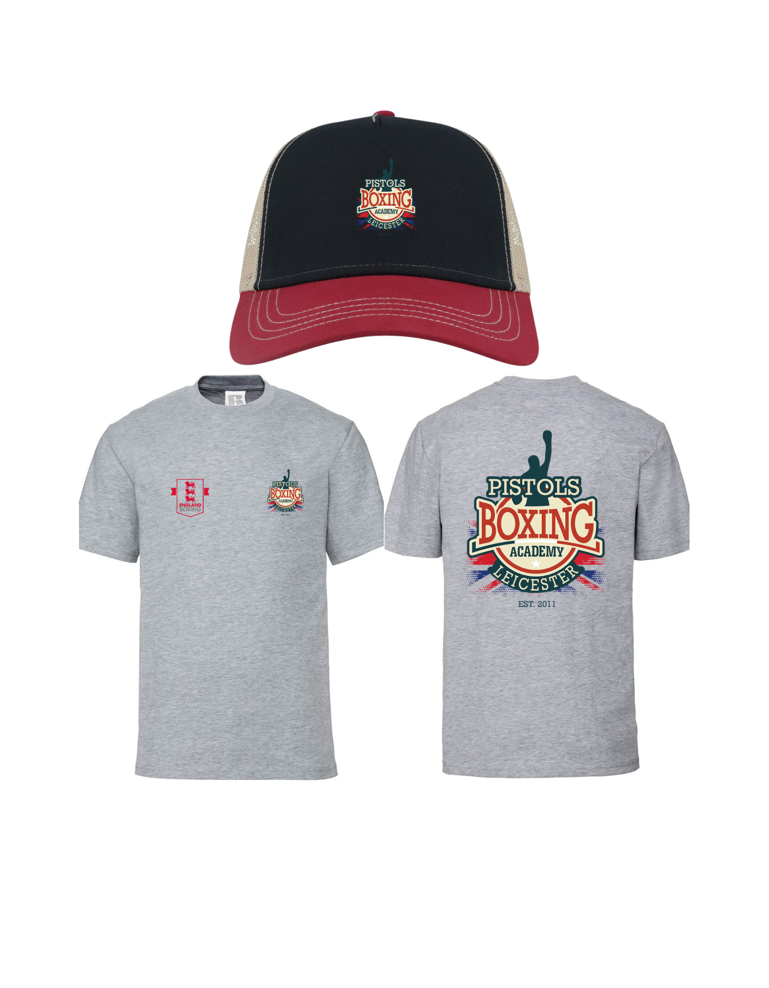 Pistol Boxing Academy T Shirt / Cap Combo