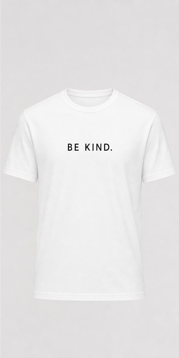 Be Kind White T-Shirt shirt front