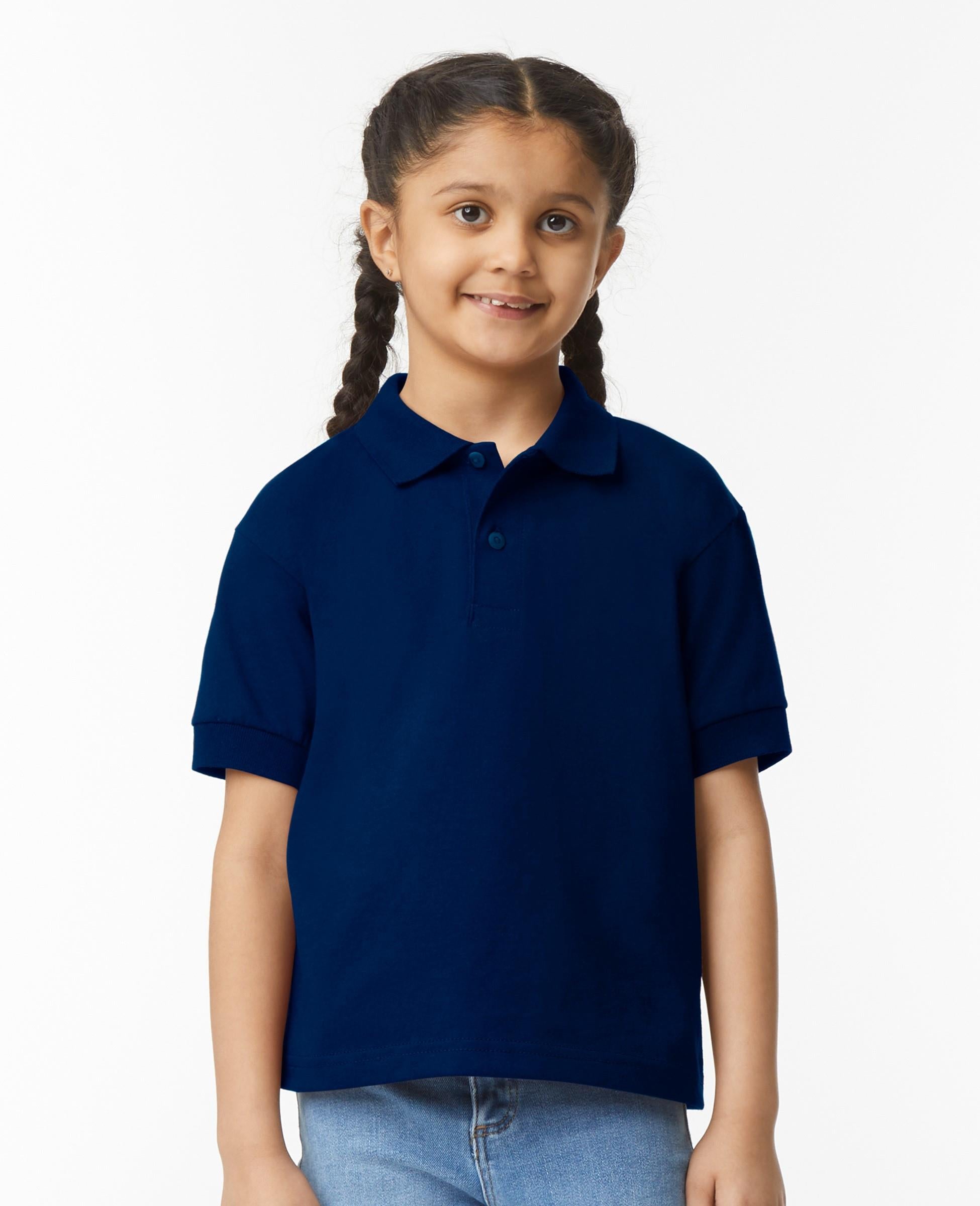 DryBlend Jersey Knit Polycotton Polo Shirt 205 Kids