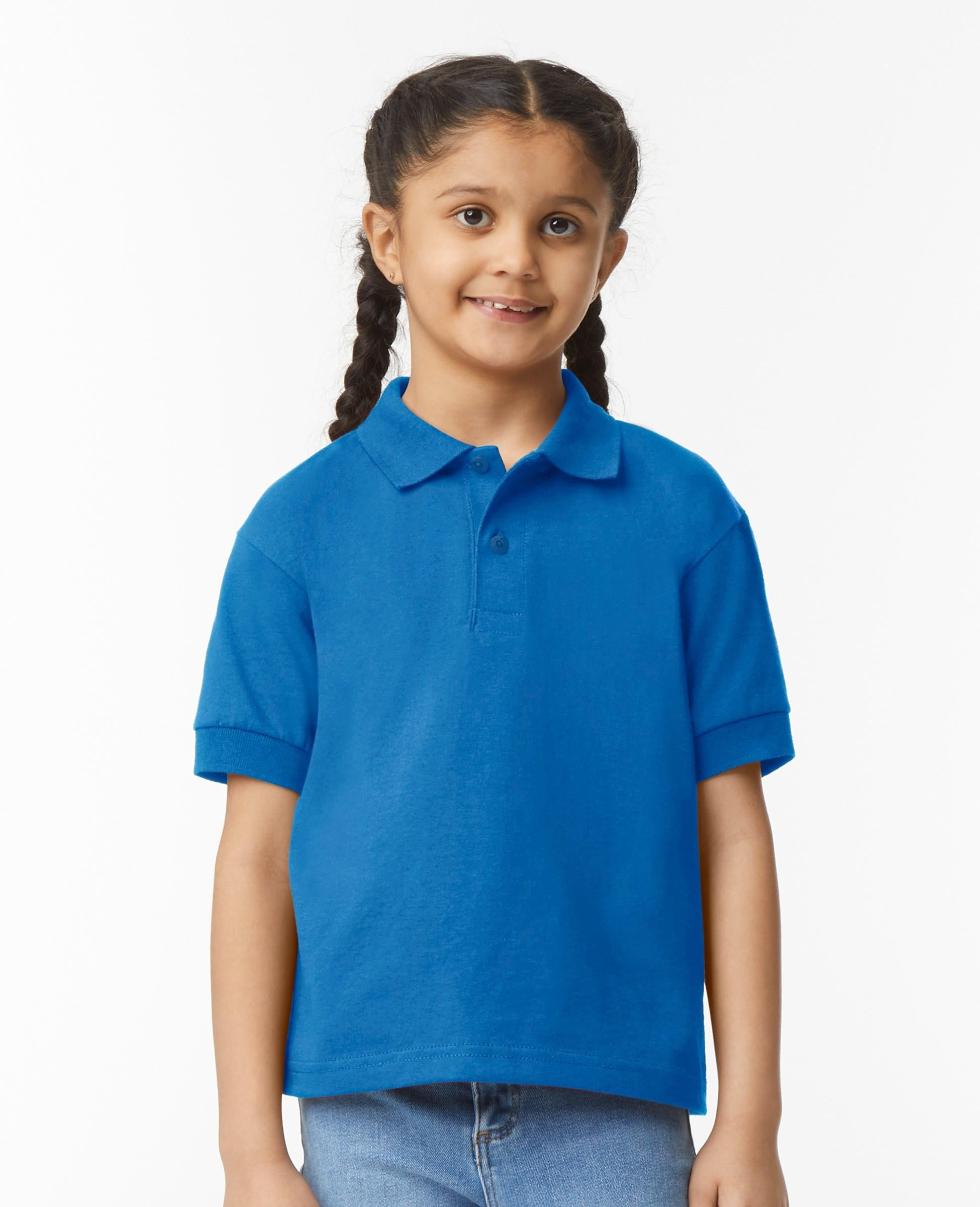 DryBlend Jersey Knit Polycotton Polo Shirt 205 Kids