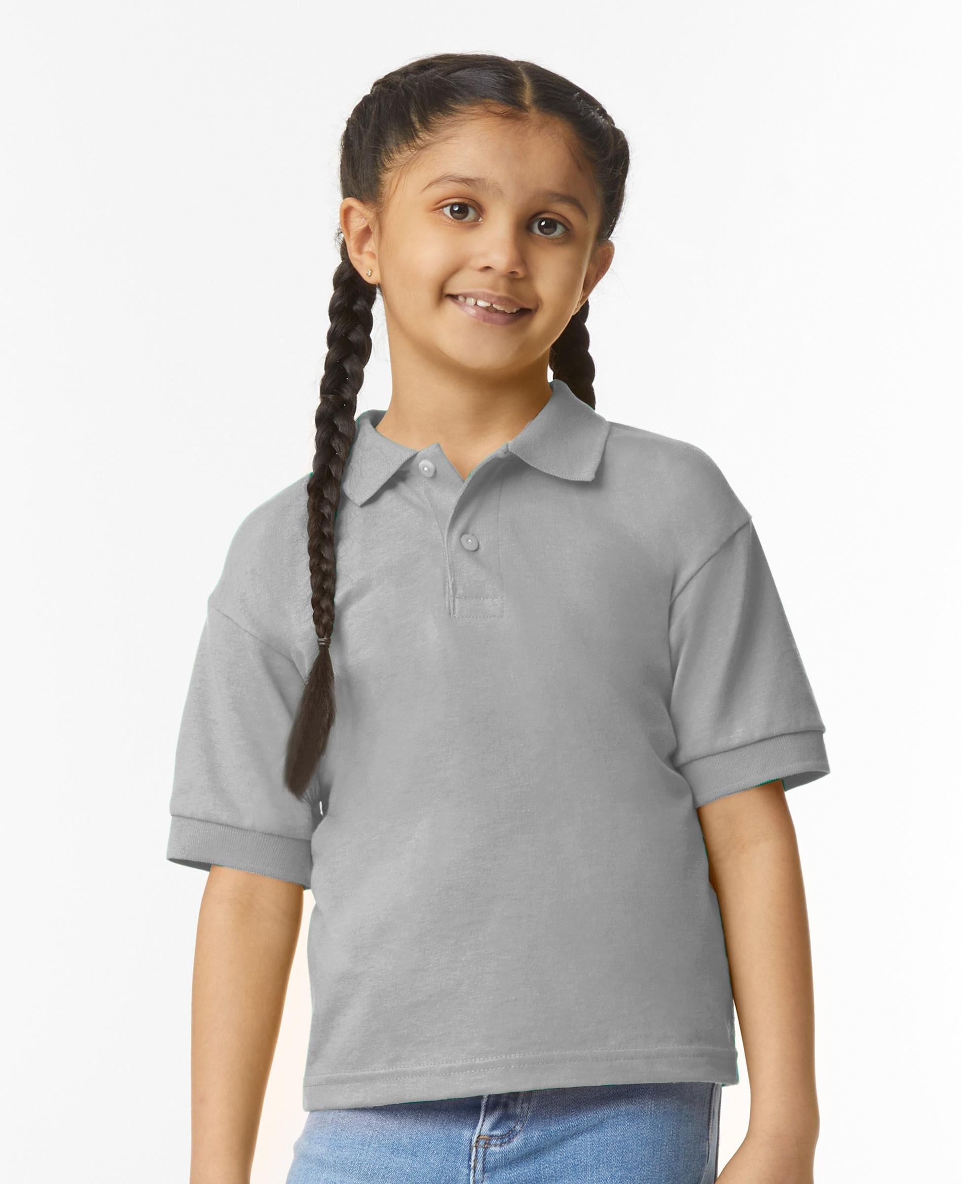 DryBlend Jersey Knit Polycotton Polo Shirt 205 Kids