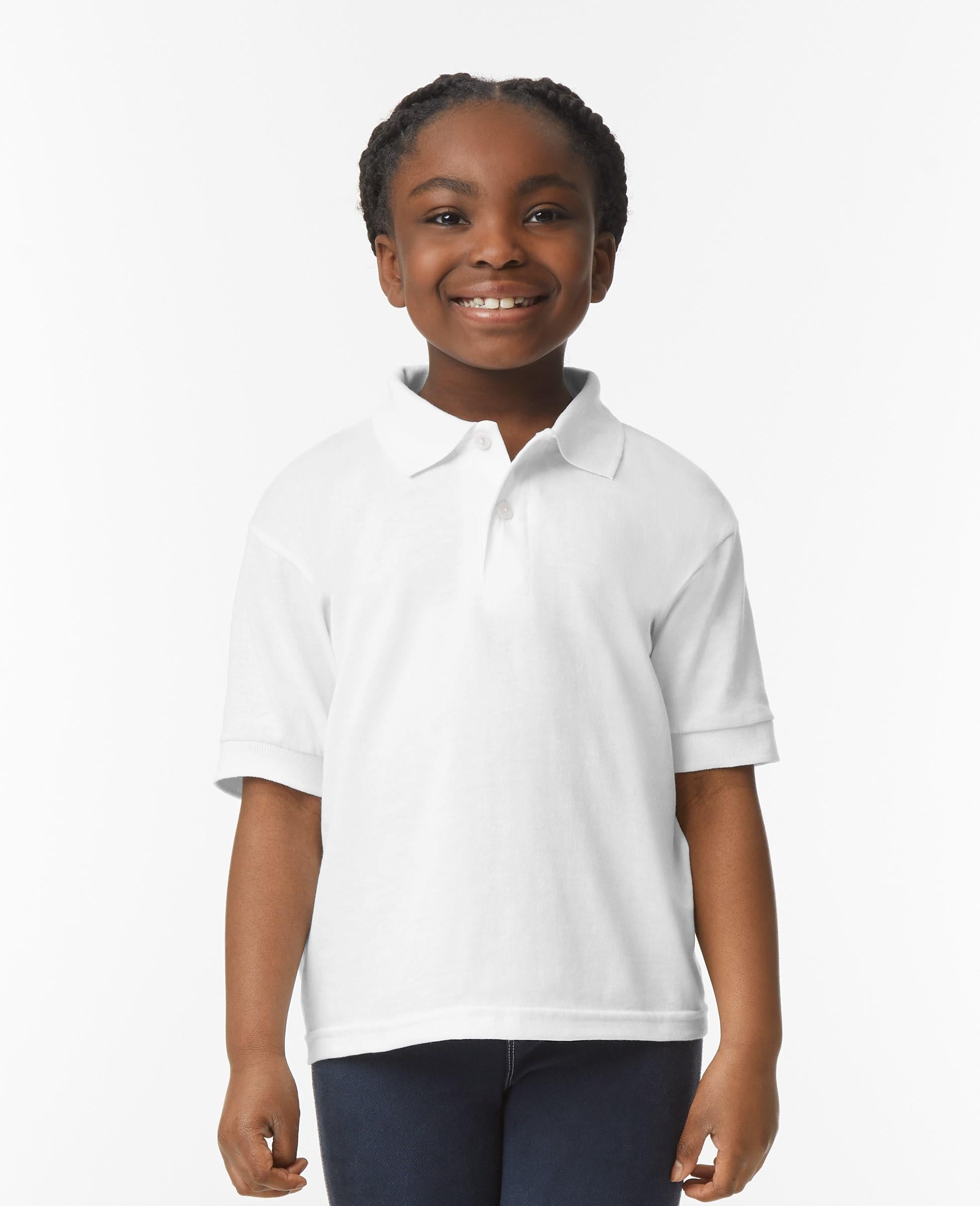 DryBlend Jersey Knit Polycotton Polo Shirt 205 Kids