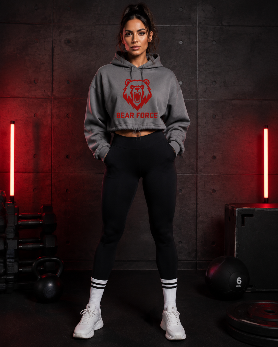 BEAR FORCE Cropped Oversize Hood